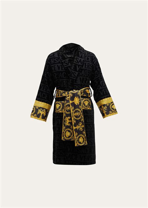 versace robe black for sale|Versace unisex barocco sleeve robe.